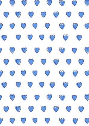 Blue Hearts Pattern Background Wallpaper