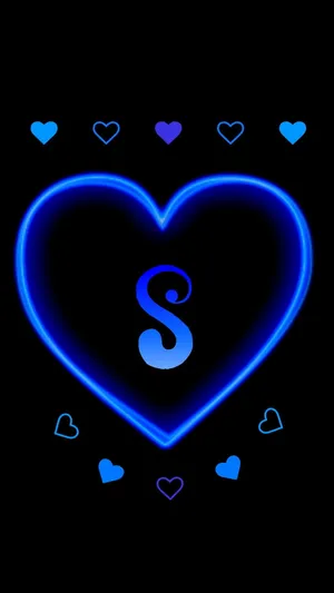 Blue Hearts S Alphabet Wallpaper