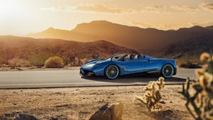 Blue Huayra Pagani From Iphone Wallpaper