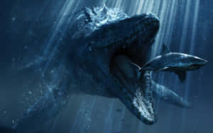 Blue Jurassic World Mosasaurus Wallpaper