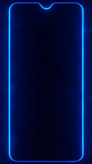 Blue Led Phone Frame Wallpaper