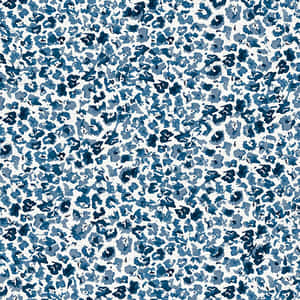 Blue Leopard Print Pattern Wallpaper