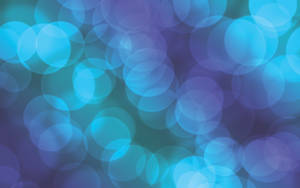 Blue Light Circles Banner Wallpaper