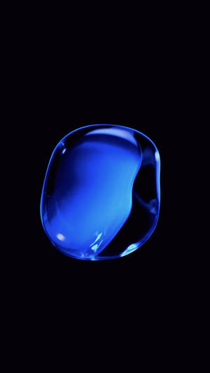 Blue Liquid Iphone Ios 10 Dark Wallpaper