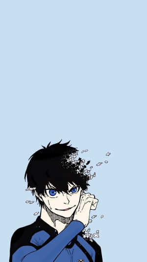 Blue Lock Anime Characteri Phone Wallpaper Wallpaper