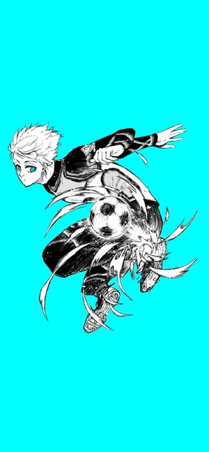 Blue Lock Anime Characteri Phone Wallpaper Wallpaper