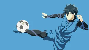 Blue Lock Anime Soccer Action Wallpaper