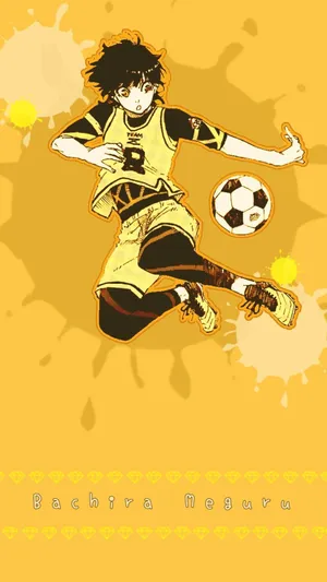 Blue Lock Bachira Meguru Soccer Skills Wallpaper