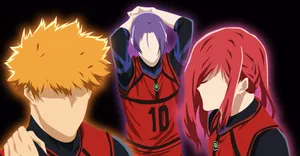 Blue Lock Characters Trio Wallpaper