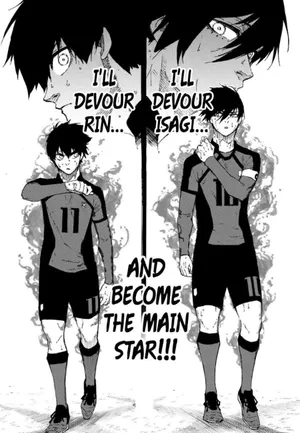 Blue Lock Manga Determinationand Rivalry Wallpaper