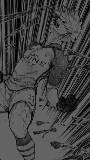 Blue Lock Manga Dynamic Soccer Action Wallpaper