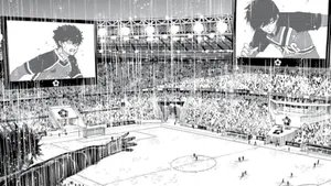 Blue Lock Manga Stadium Scene Wallpaper