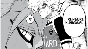 Blue Lock Rensuke Kunigami Intense Look Wallpaper