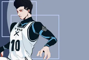 Blue Lock Team X Player10 Wallpaper
