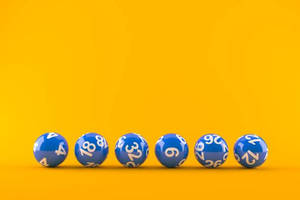 Blue Lottery Balls Wallpaper