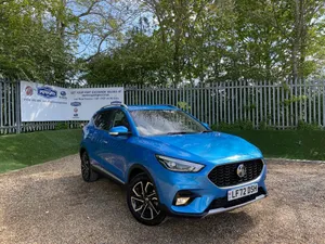 Blue M G H S Parked Outdoors2023 Wallpaper