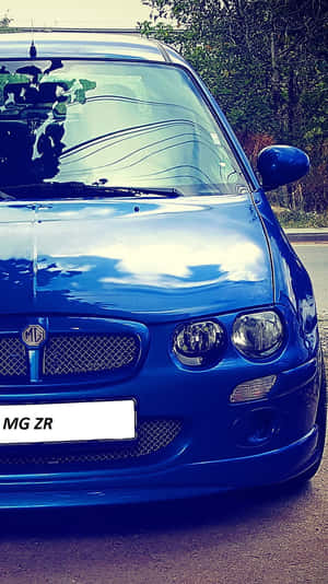 Blue M G Z R Car Front View Wallpaper