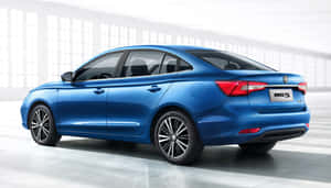 Blue M G5 Sedan Profile View Wallpaper