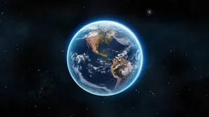 Blue Marble_ Earthy Aesthetic Wallpaper