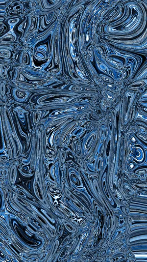 Blue Marbleized Abstract Texture Wallpaper