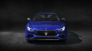 Blue Maserati 4k Wallpaper
