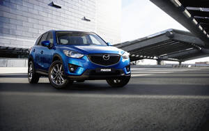 Blue Mazda Cx-5 Front Wallpaper