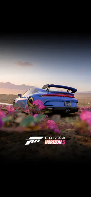 Blue Mercedes Forza Iphone Wallpaper