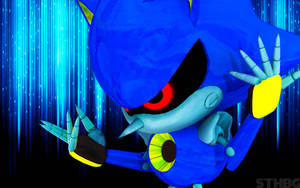 Blue Metal Sonic Wallpaper