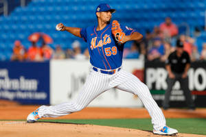 Blue Mets Royal Jersey Carlos Carrasco Wallpaper