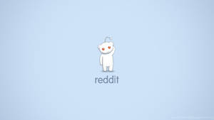 Blue Minimalist Reddit Alien Wallpaper