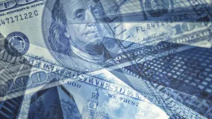 Blue Money Aesthetic Wallpaper