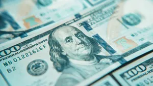 Blue Money Aesthetic Focus Wallpaper