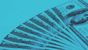 Blue Money Aesthetic Wallpaper