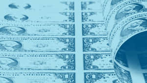 Blue Money Aesthetic Wallpaper