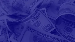 Blue Money Aesthetic Vibes Wallpaper