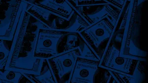 Blue Money Aesthetic Vibes Wallpaper