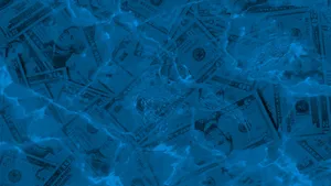 Blue Money Texture Wallpaper