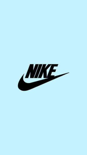 Blue Nike Logo - The Swoosh Signifies The Spirit Of Fast Sports Wallpaper