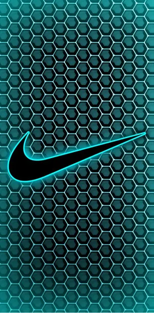 Blue Nike Sports Sneakers Wallpaper