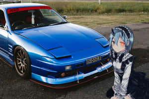 Blue Nissan 180sx Jdm Anime Wallpaper