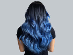 Blue Ombre Hairstyle Wallpaper