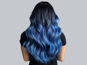Blue Ombre Hairstyle Wallpaper