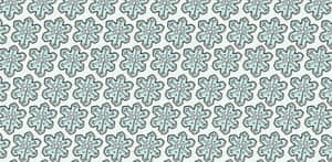 Blue Outlined Snowflakes Pattern Wallpaper