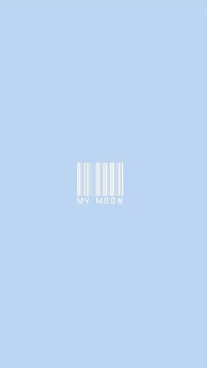 Blue Pastel Aesthetic Barcode Wallpaper