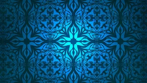 Blue Pattern Design Wallpaper
