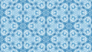 Blue Pattern Symmetrical Design Wallpaper