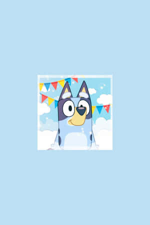 Blue Penguin Celebration Wallpaper