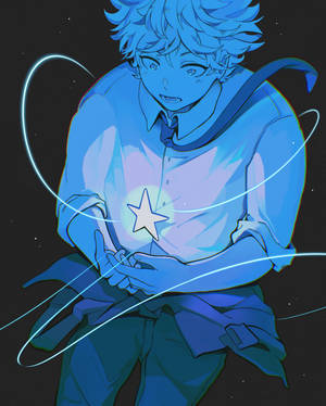 Blue Period Yatora Holding Star Wallpaper