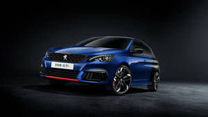 Blue Peugeot 308 Gt Wallpaper