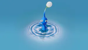 Blue Pikmin Water Ripple Wallpaper